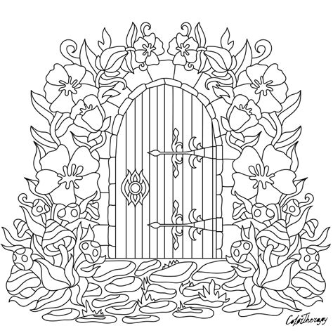 pin  coloring pages  adults  garden coloring pages malvorlagen ausmalbilder mandala