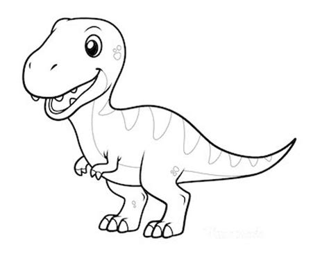 dinosaur coloring pages  kids etsy