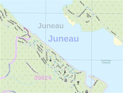 juneau map alaska