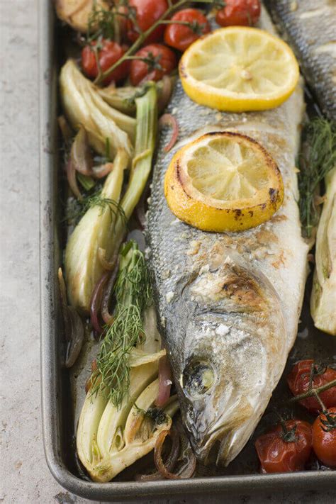 Baked Whole Sea Bass With Fennel Recipe