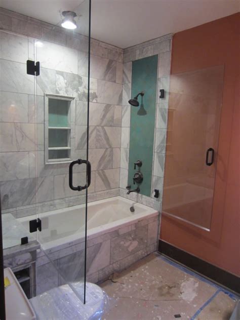 Tub And Shower Frameless Enclosure Patriot Glass And
