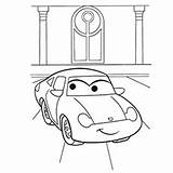 Coloring Cars Pages Disney Sally Car Printable Color Movie Sheets Mcqueen Sarge Ones Funny Little Lightning Flo sketch template