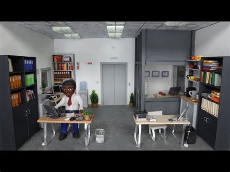 miniature office set complete tutorial youtube