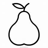 Pear Clipart Drawing Line Coloring Transparent Clip Book sketch template