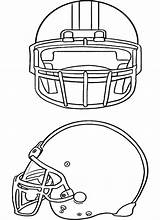 Football Ducks Getdrawings Helmets sketch template