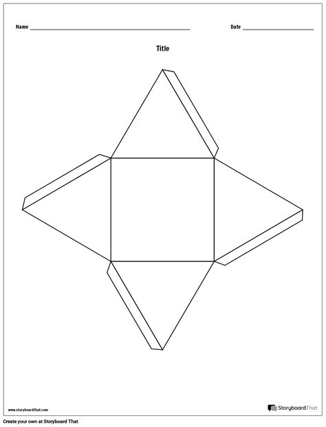 pyramid story cube template storyboard  worksheet templates
