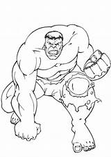 Hulk Punch Coloring Pages Parentune Print Child sketch template