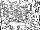 Dubuffet Hundertwasser Coloriages Adultes Hiver Anti Adulte Danieguto sketch template