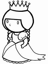 Queen Coloring Pages Barbie Princess sketch template