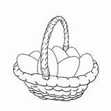 Basket Eggs Surfnetkids Coloring sketch template