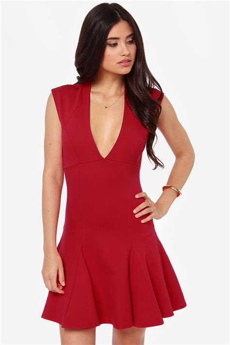 Sexy Red Dress Skater Dress Cocktail Dress 44 00