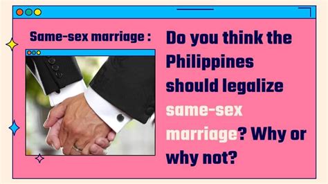 Survey For School Do You Think The Philippines Should Legalize Same