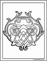 Coloring Pages Celtic sketch template