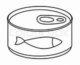 Canned Tuna Simple Patch Badge sketch template