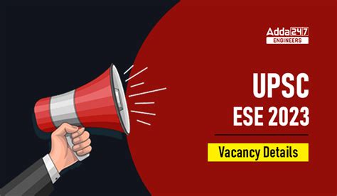 Upsc Ese 2023 Vacancy Details