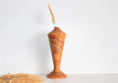 rustic wood vase turned bud vase  anniversary gift etsy