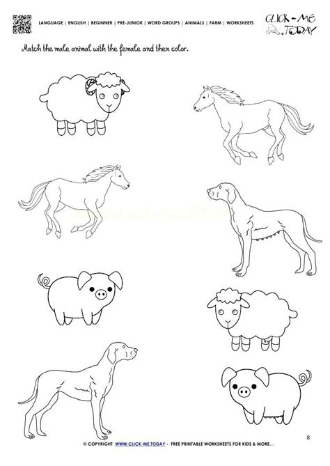 farm animal worksheets  preschool animal worksheets farm animals
