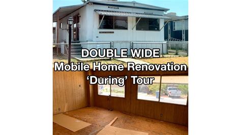 double wide mobile home renovation pt  youtube