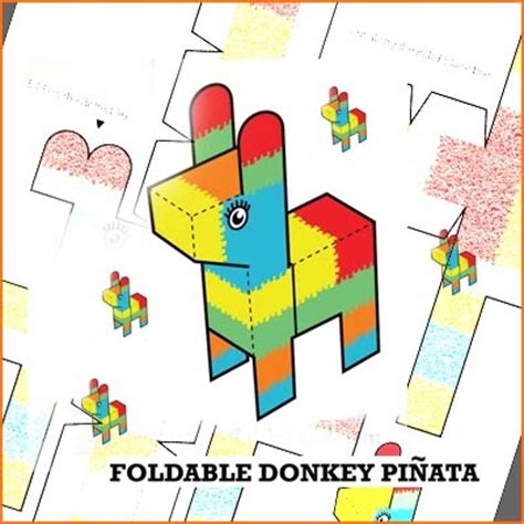 foldable donkey pinata