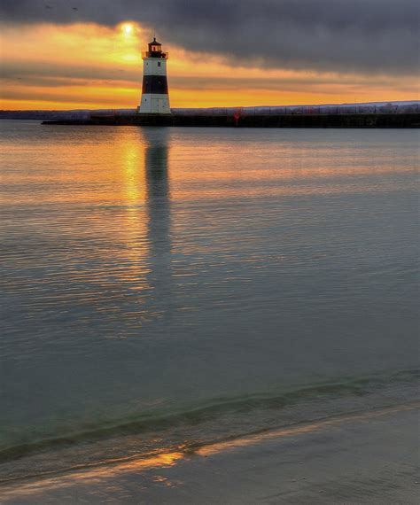 north pier lighthouse  photograph  brian fisher fine art america