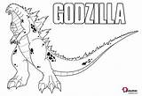 Godzilla Monsters sketch template