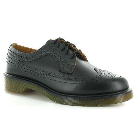 dr martens  unisex leather brogue shoes black  scorpio shoes