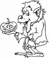 Werewolf Werewolves Loup Goosebumps Werwolf Garou Wolfman Personnages Getcolorings Coloriages sketch template