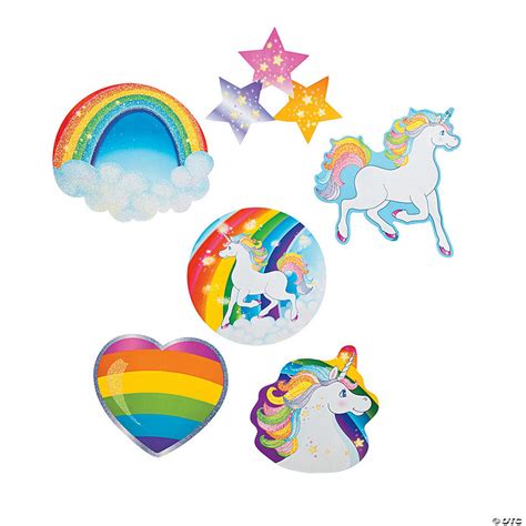 unicorn glitter cutouts