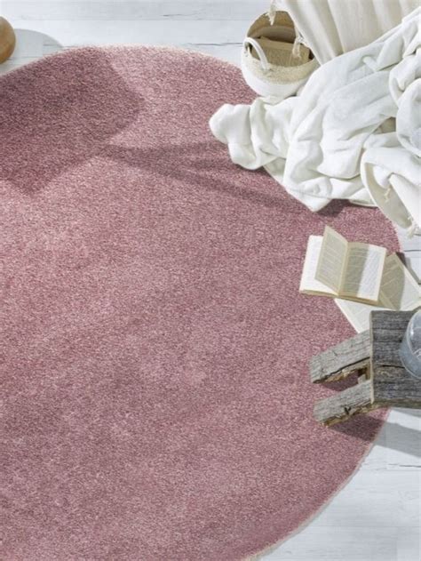 runder teppich ranua  rosa teppich teppich kibek kunstfell teppich