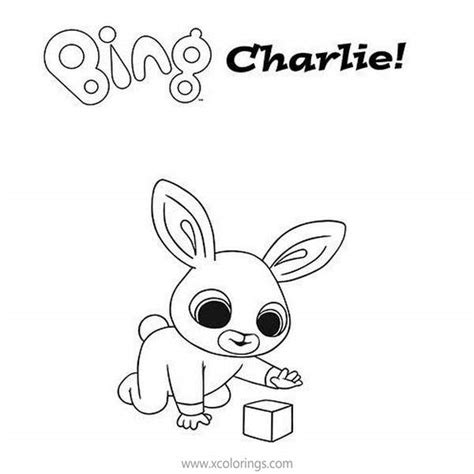 bing bunny coloring pages charlie xcoloringscom