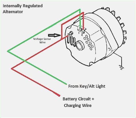 basic chevy alternator wiring diagram