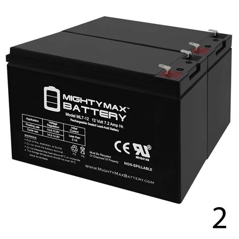 Ml7 12 12v 7 2ah Replacement Ups Battery For Apc Back Ups 550 Be550g