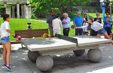 where to play outdoor ping pong in toronto