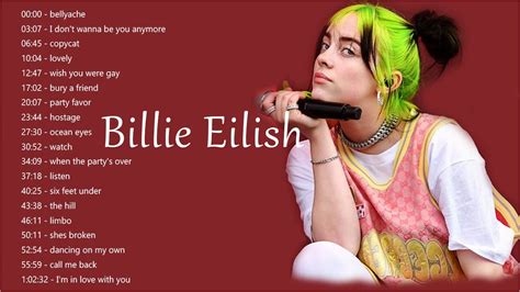 billie eilish greatest hits playlist   songs  billie eilish  youtube