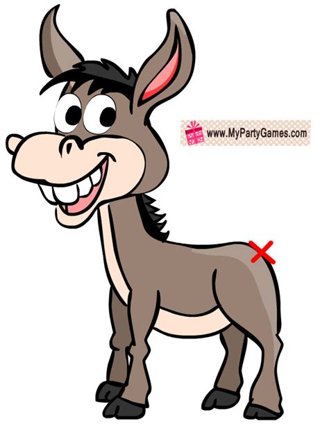 pin  tail   donkey printable template  printable templates