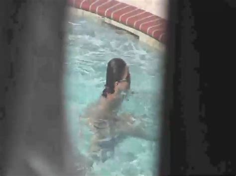 hot neighbor peeped naked in her pool voyeur videos