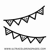 Bunting Pennant Pinclipart sketch template