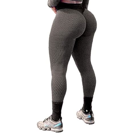 Fittoo Fittoo Sexy Women Booty Yoga Pants High Waisted Honeycomb