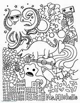 Coloring Pages Trippy Hippy Adults Book Slavyanka Printable sketch template
