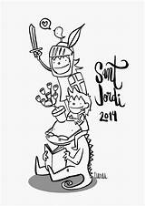Jordi Sant Turu Dibuixos Coloriage Imprimir Llibre Revistas Seleccionar Sortir Educación Tablicę Wybierz Gratuits Imprimer Colorier Diable sketch template