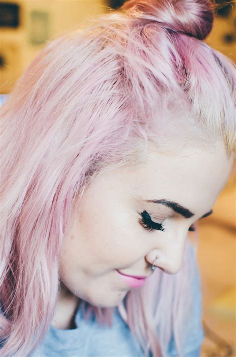 Pastel Pink Toner On Blonde Hair