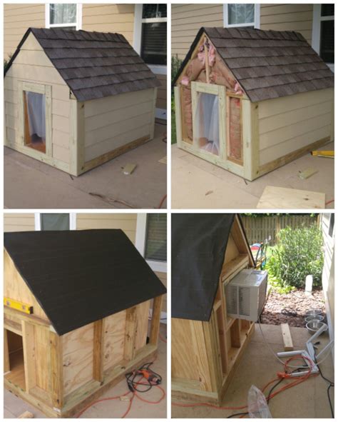 insulated heated  cooled dog house dog  heat dog house insulated