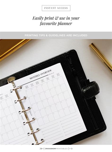 pocket printable monthly calendar pocket monthly   page printable