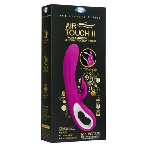 air touch 2 purple clitoral suction rabbit vibrator on