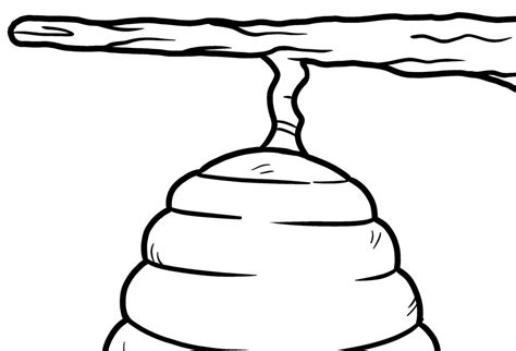 beehive template  beehive coloring page coloring pages