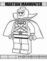Lego Martian Manhunter Bricks sketch template