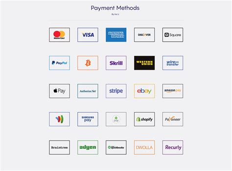 payment methods icons creative market