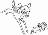 Thumper Bambi Coloring Pages Running Wecoloringpage Getdrawings Getcolorings sketch template