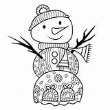 Snowman Tulamama Festive Menus sketch template