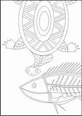 Aboriginal Pages Coloring Colouring Templates Dot Animals Sheets Colour Painting Book Worksheet Australian Symbols Week Reconciliation Kids Indigenous Drawing Printable sketch template